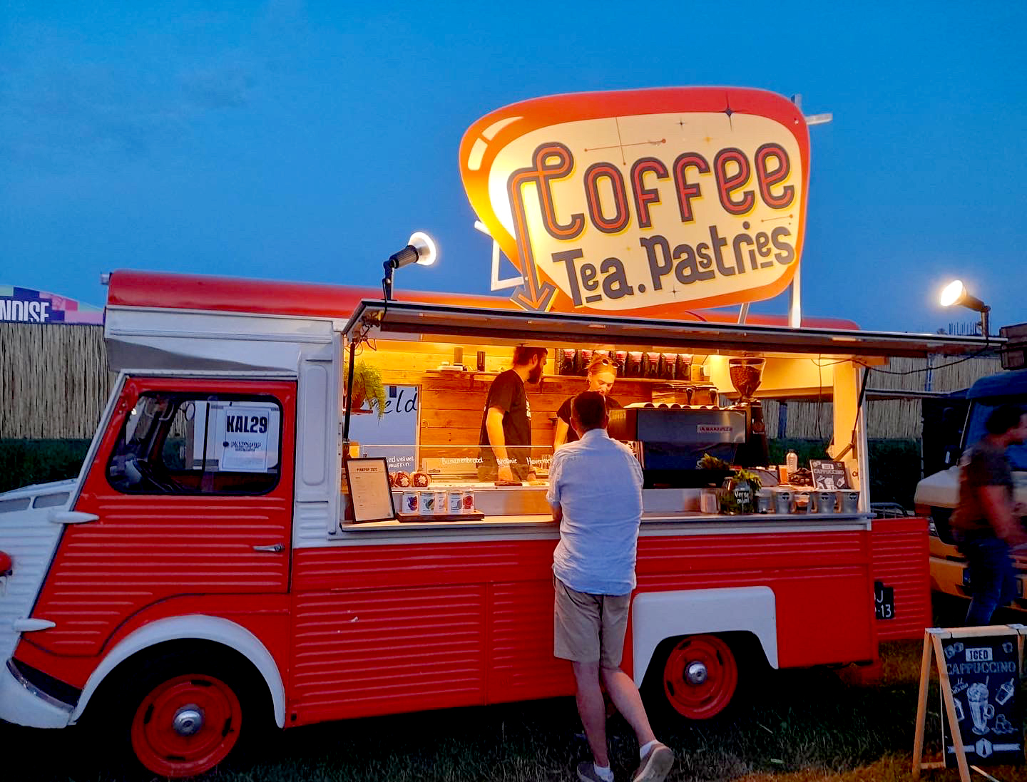 koffie truck op evenement