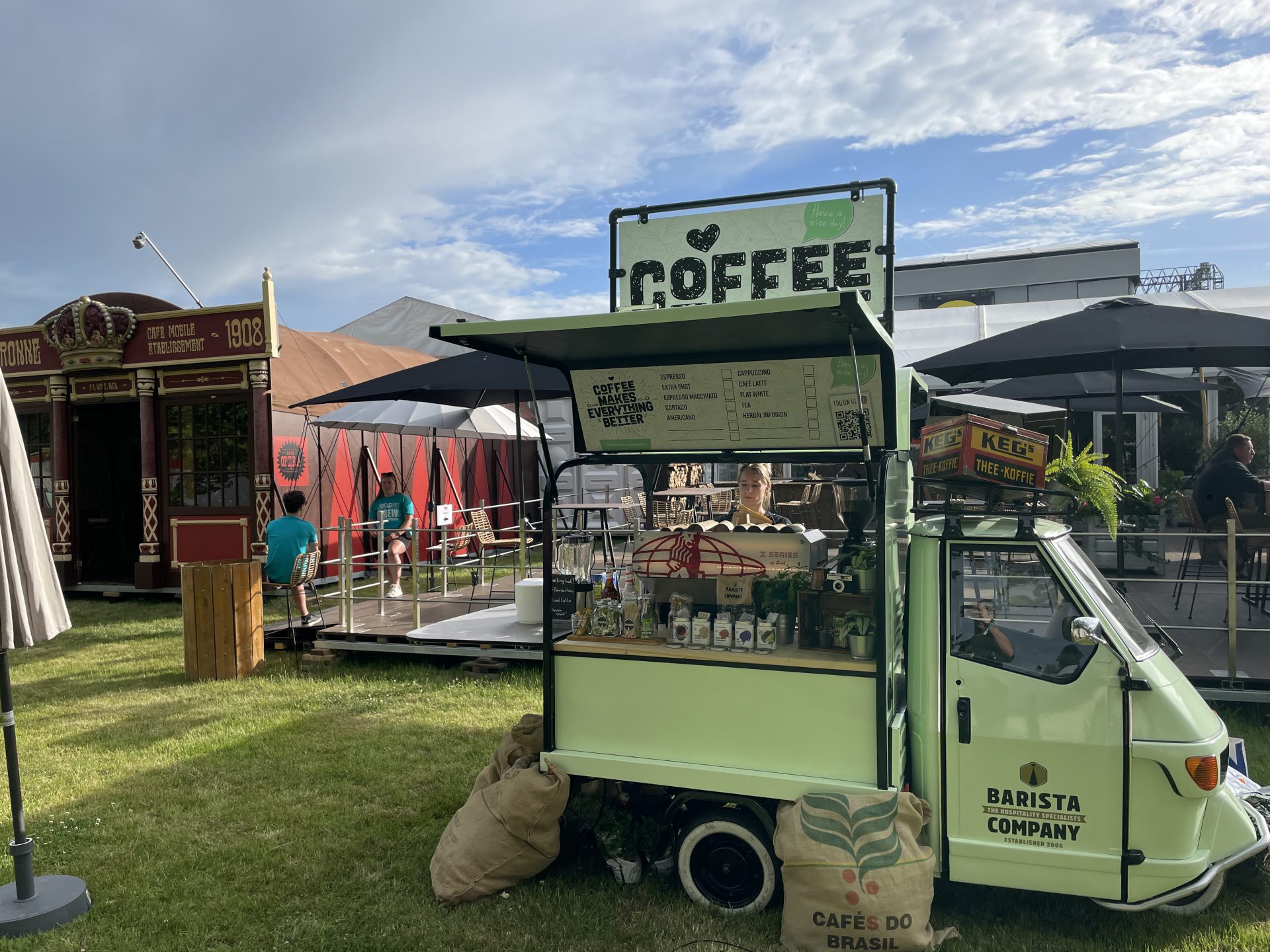 Piaggio ape truck mint groen