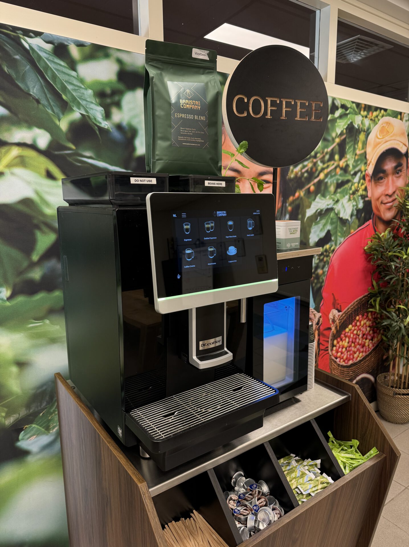 Koffiemachine op congres