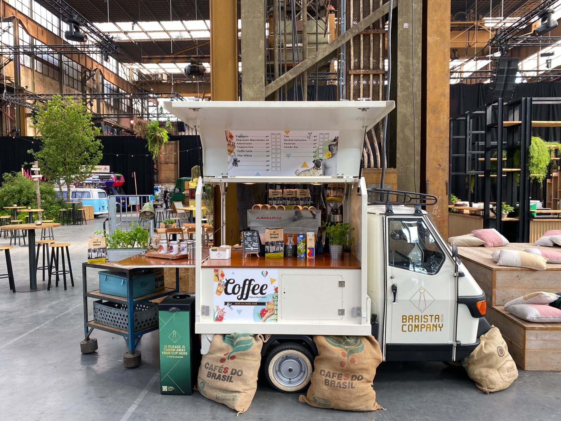 Piaggio Classic White koffie wagen